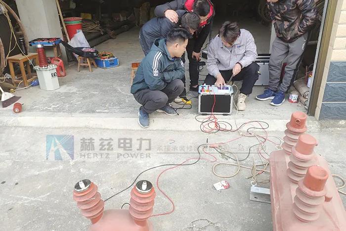 为广西桂林客户一批电力试验装备做现场手艺支持